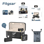 Fitgear FG-X9 2-in-1 Dual Wireless Lavalier Microphone for Smartphone & Camera