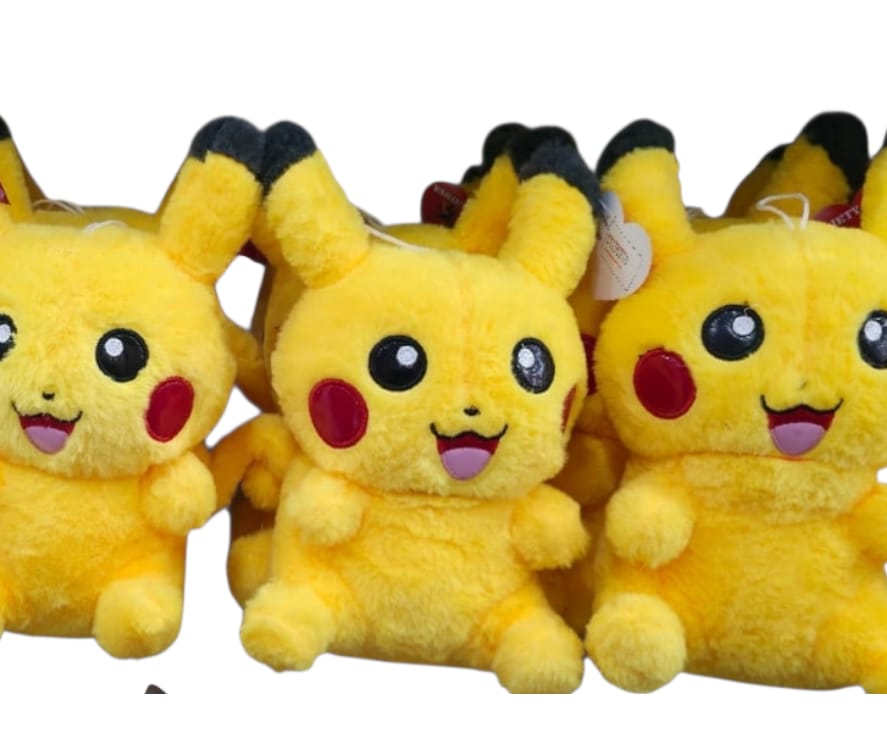 Pokémon Pikachu soft Toys - Pikachu soft toy or plush toy | Pokémon Pikachu stuffed toy | Pikachu teddy bear | Cute Pikachu plush | Yellow Pikachu soft toy | Pokémon cartoon soft toy | Pikachu doll for kids | Pikachu gift toy | Kids Pikachu plush toy