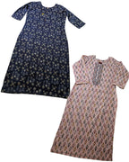 Combo - D Fashion Women’s Straight Printed Kurta, Women cotton straight kurta, printed cotton kurta for women, straight fit kurta medium size, daily wear kurta
