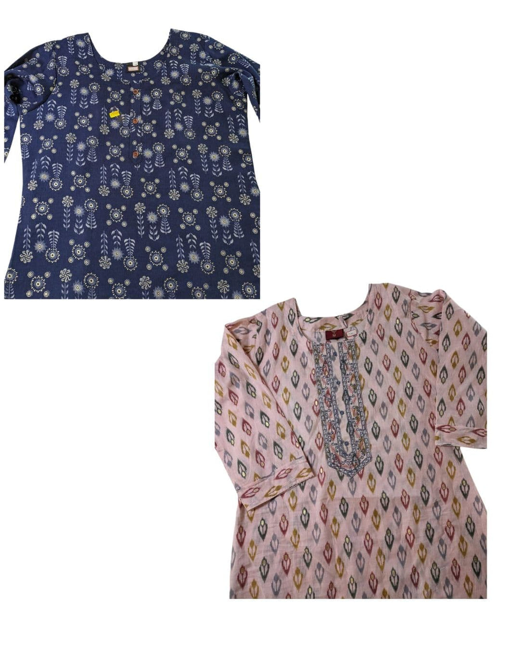 Combo - D Fashion Women’s Straight Printed Kurta, Women cotton straight kurta, printed cotton kurta for women, straight fit kurta medium size, daily wear kurta