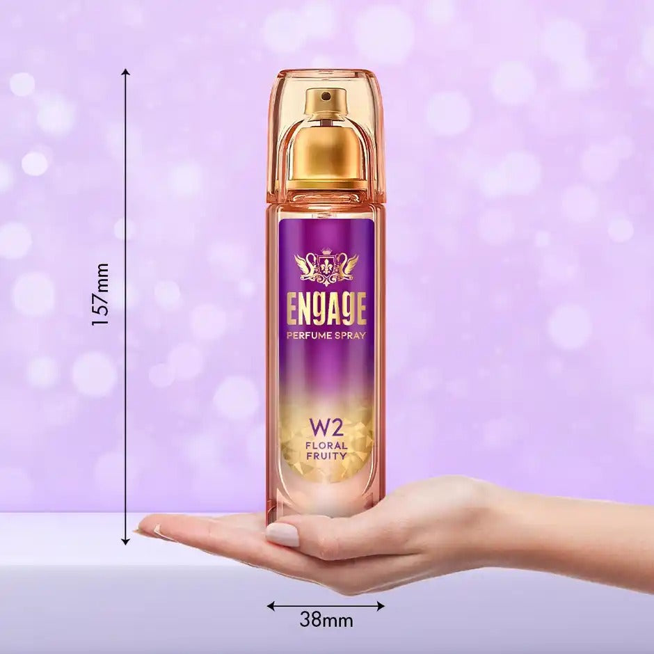 Engage W2 Perfume for Women | Floral & Fruity Fragrance | Skin Friendly