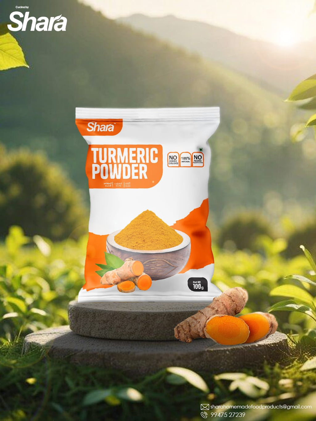 Turmeric Powder | Shara Turmeric Powder | Pure & Natural Haldi | 100% Authentic Indian Spice