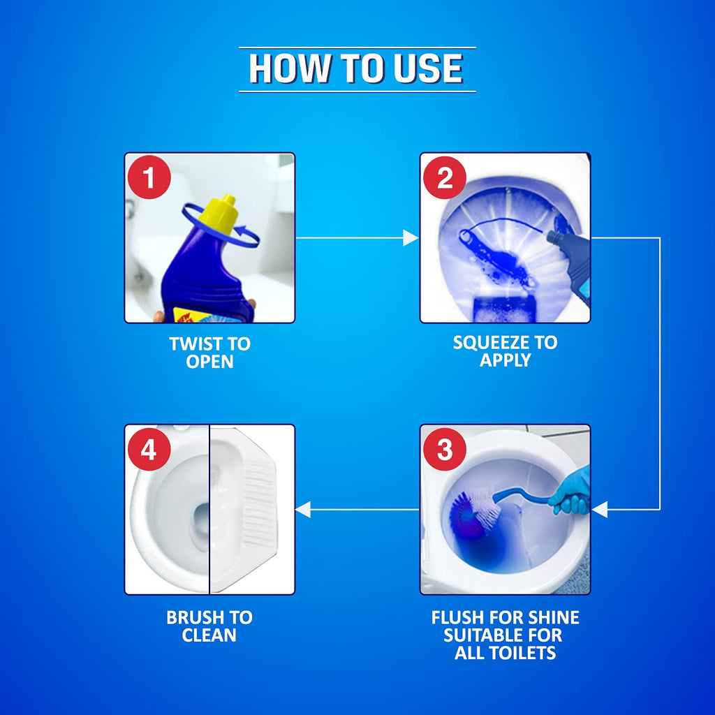 Sani fresh Ultrashine Toilet Cleaner - 1.56 l Extra Strong Extra Clean, 500 ml