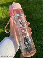 900 ml Motivational Water Bottle - Color Pink ,pink motivational bottle, time marker water bottle, fitness water bottle, gym water bottle,