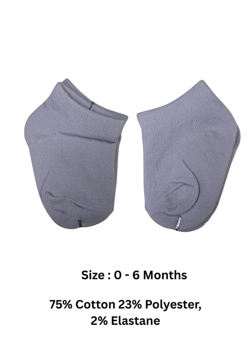 Baby Socks  - Pack of 2  for Baby boys ( 0 - 6 Months ), Color - Light purple & Light Pink, infant socks 0–6 months ,newborn baby socks ,