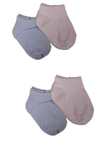 Baby Socks  - Pack of 2  for Baby boys ( 0 - 6 Months ), Color - Light purple & Light Pink, infant socks 0–6 months ,newborn baby socks ,