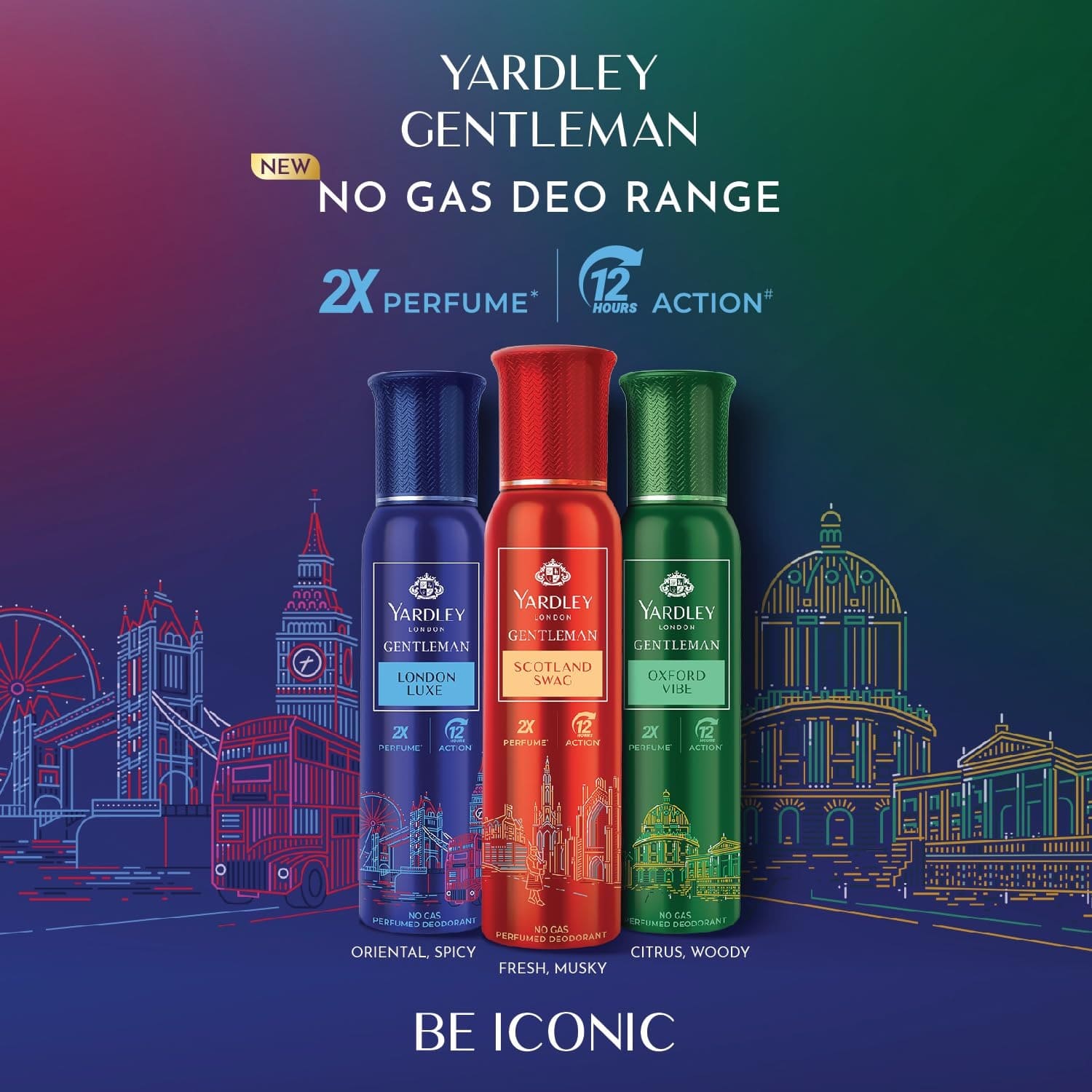 Yardley London | Gentleman | London Luxe | No Gas Perfume | For Men| 2X Perfume | 12 Hours Action | 120ML | double perfume strength | daily men’s cologne |