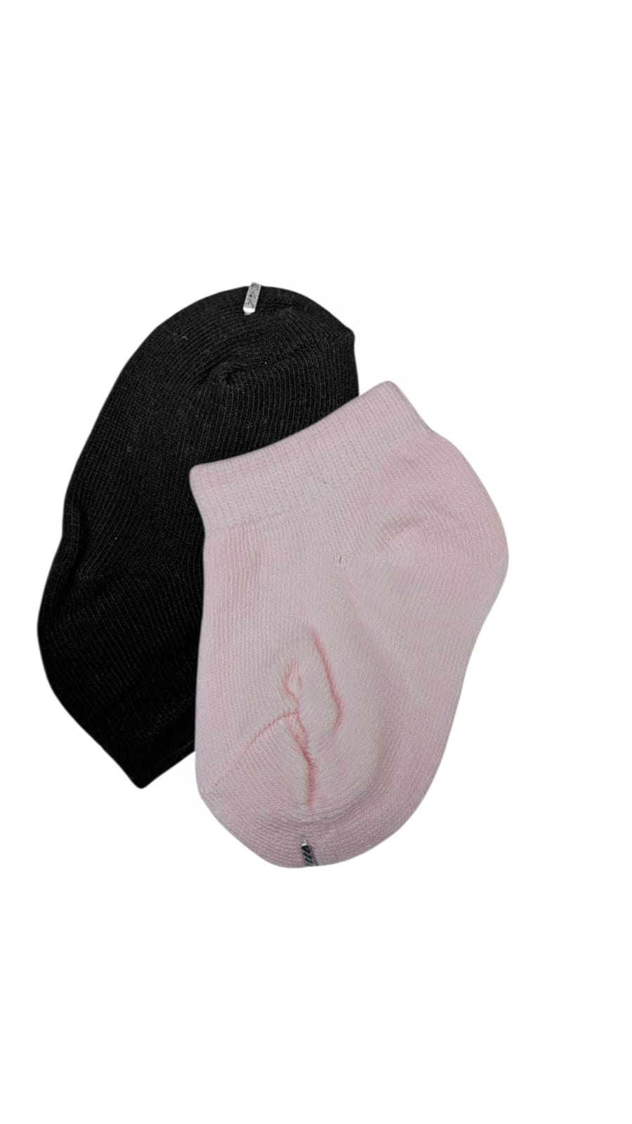 Baby Socks  - Pack of 2  for Baby boys ( 0 - 6 Months ), Color - Black & Light Rose , infant socks for baby boys, newborn baby socks boys, soft cotton baby sock
