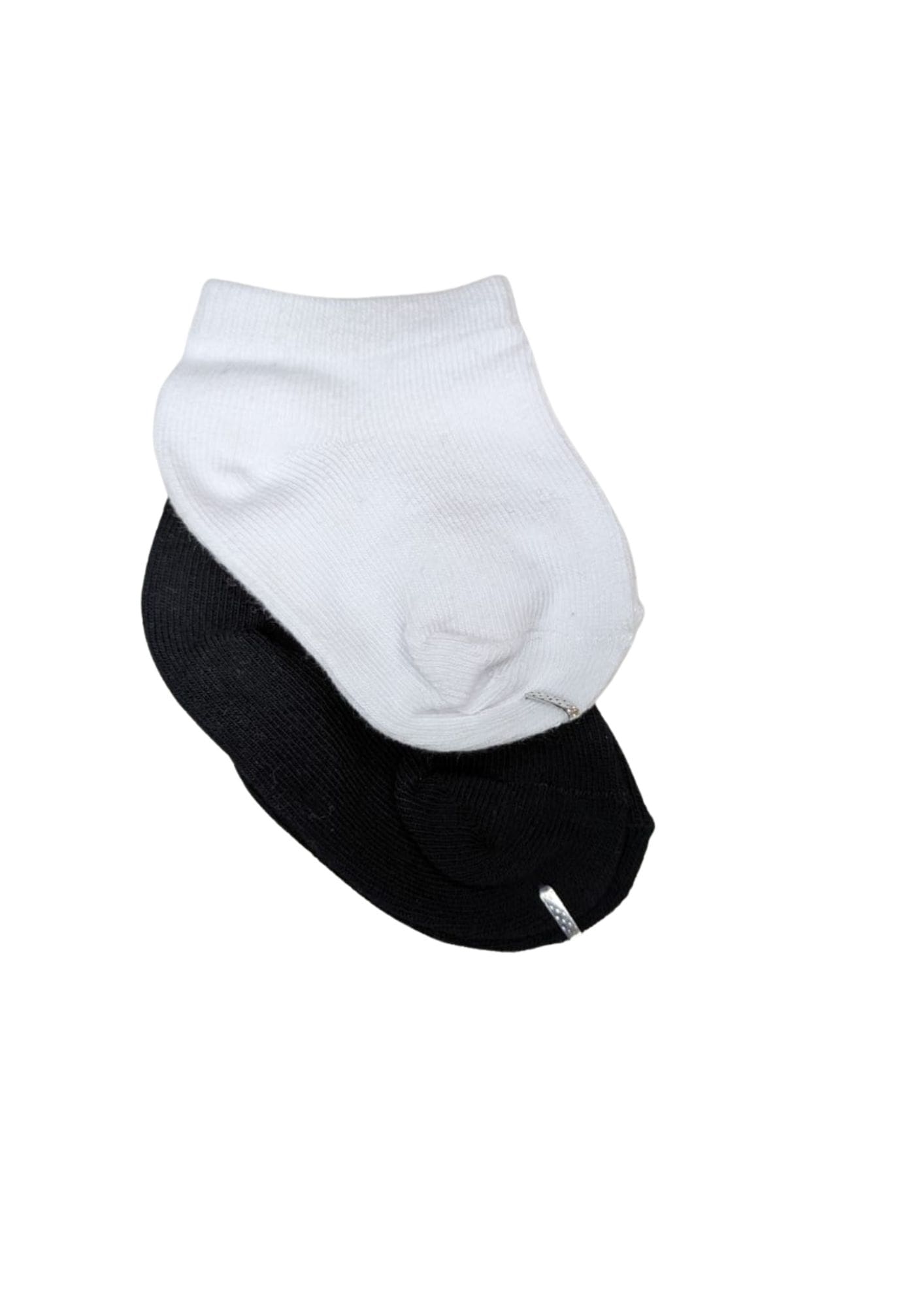 Baby Socks  - Pack of 2  for Baby boys ( 0 - 6 Months ) Color - Black & White | infant socks | newborn socks|soft baby socks,|cotton baby socks| baby socks pack