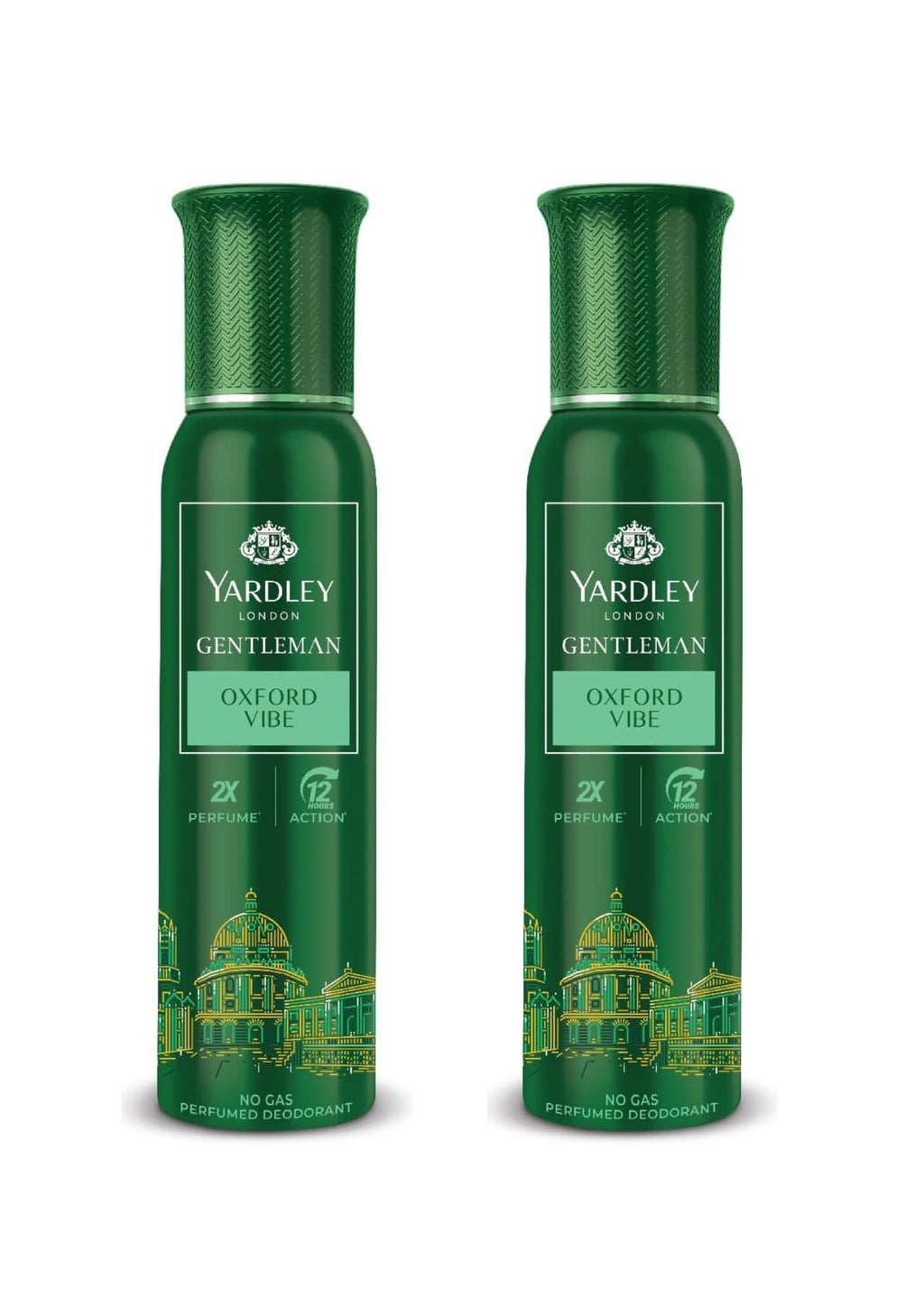 Yardley London Gentleman | Oxford Vibe |No Gas Perfume | For Men | 2X Perfume | 12 Hours Action | 120ML| (Combo Pack 1 + 1 Free, 120 ML Each)
