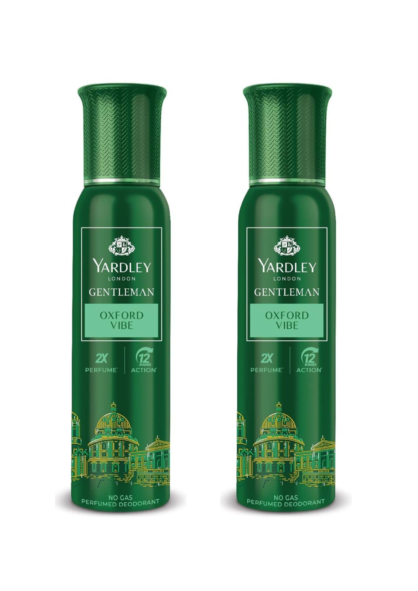 Yardley London Gentleman | Oxford Vibe |No Gas Perfume | For Men | 2X Perfume | 12 Hours Action | 120ML| (Combo Pack 1 + 1 Free, 120 ML Each)