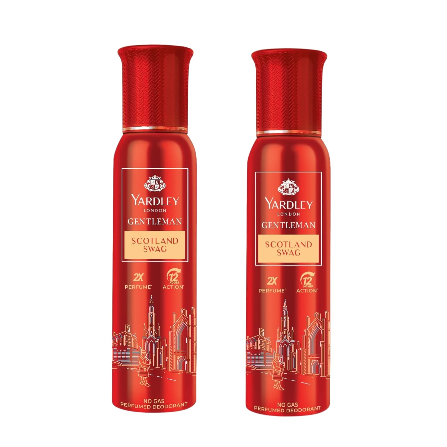 Combo | Yardley Gentleman Scotland Swag No Gas Perfumed Deodorant | No Gas Deo for Men | 2X Perfume | 12 Hours Action | 120 ml