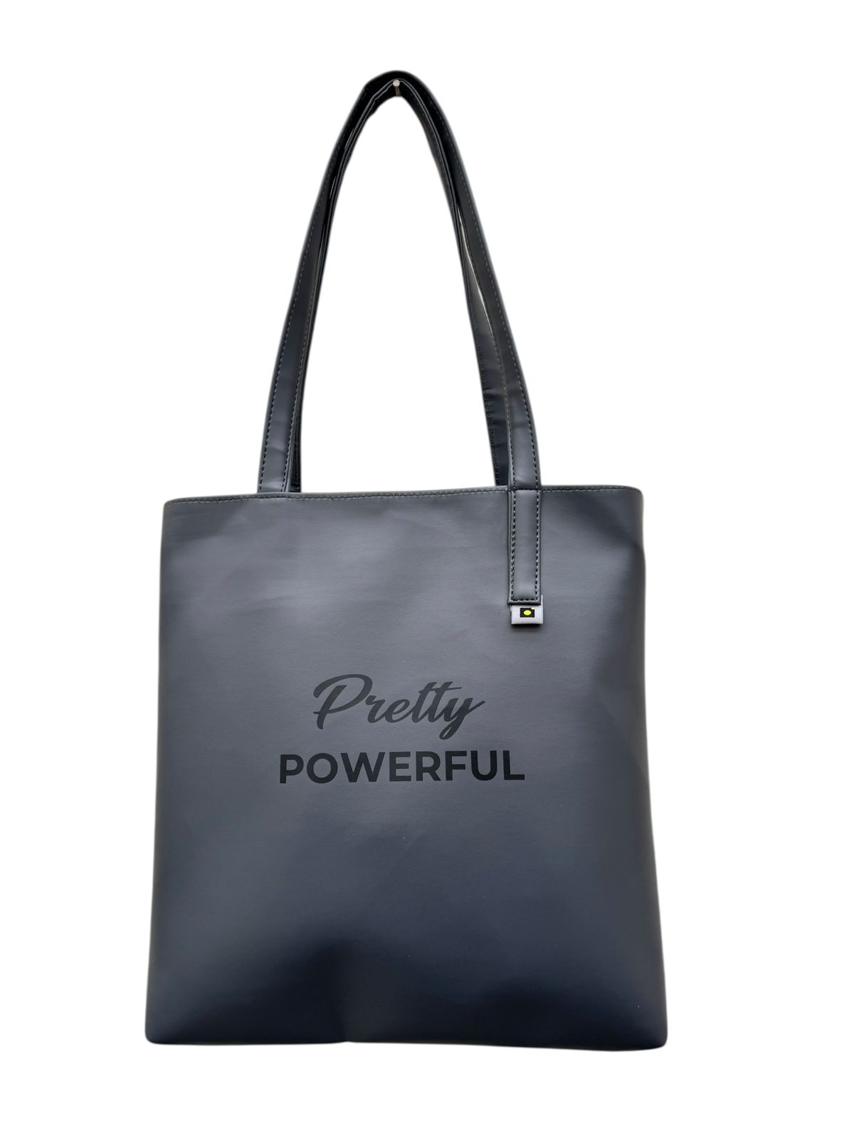 North Pole| Women’s Grey Faux Leather Tote Bag | Spacious Shoulder Handbag with Inner Pockets | Office & Daily Use.