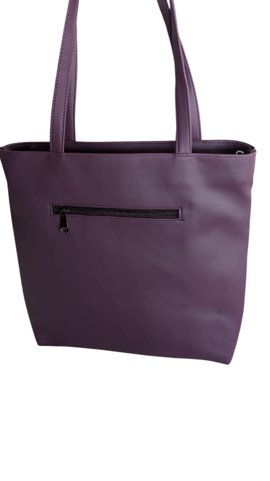 North Pole| Women’s Purple Faux Leather Tote Bag | Spacious Shoulder Handbag with Inner Pockets | Office & Daily Use