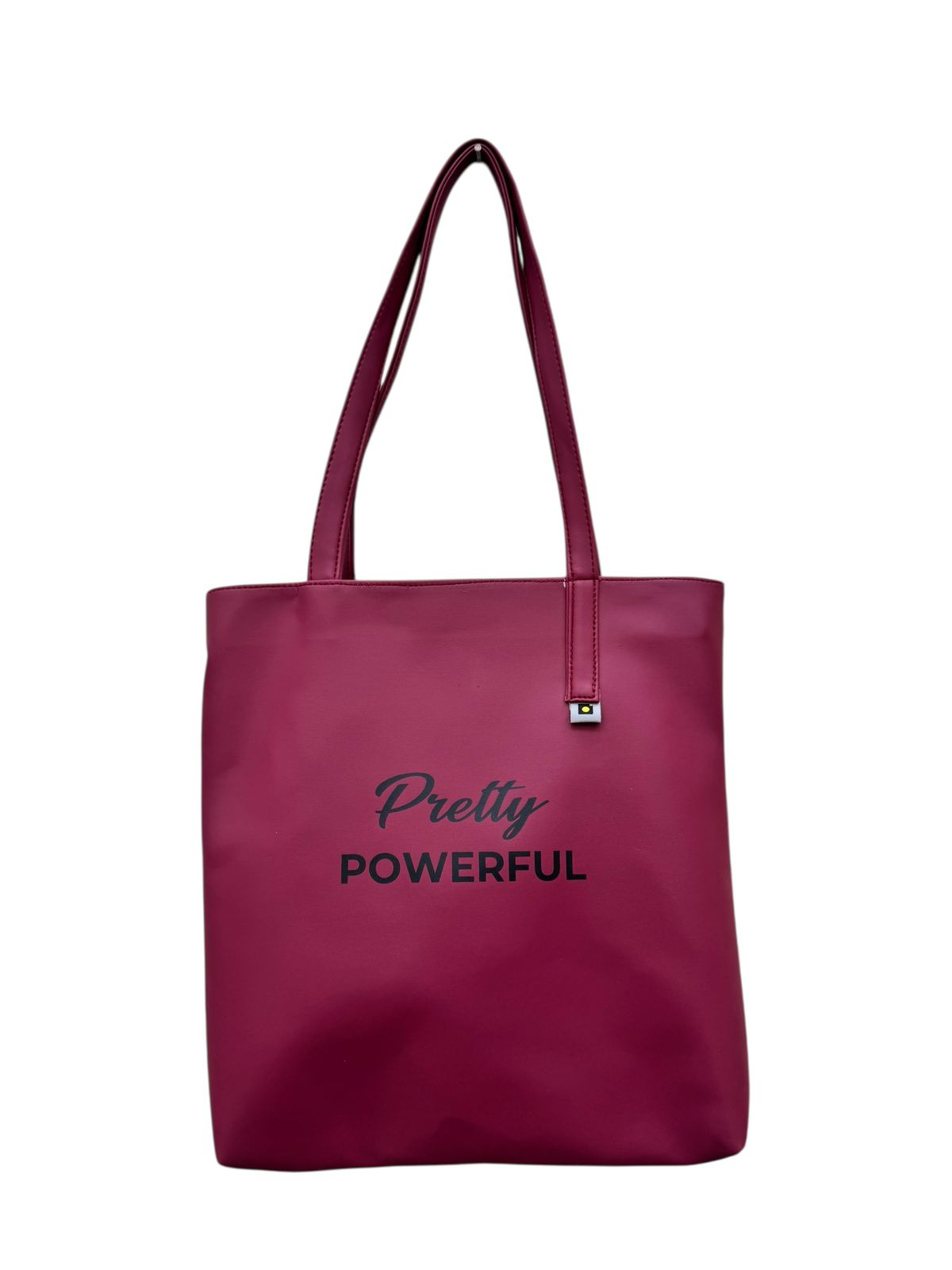 North Pole | Maroon Faux Leather Tote Bag for Women | Large Size | Office, Casual & Travel Handbag