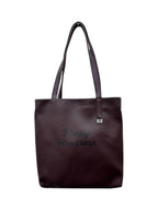 North Pole| Brown Faux Leather Tote Bag | Classic Women’s Shoulder Handbag | Spacious & Durable
