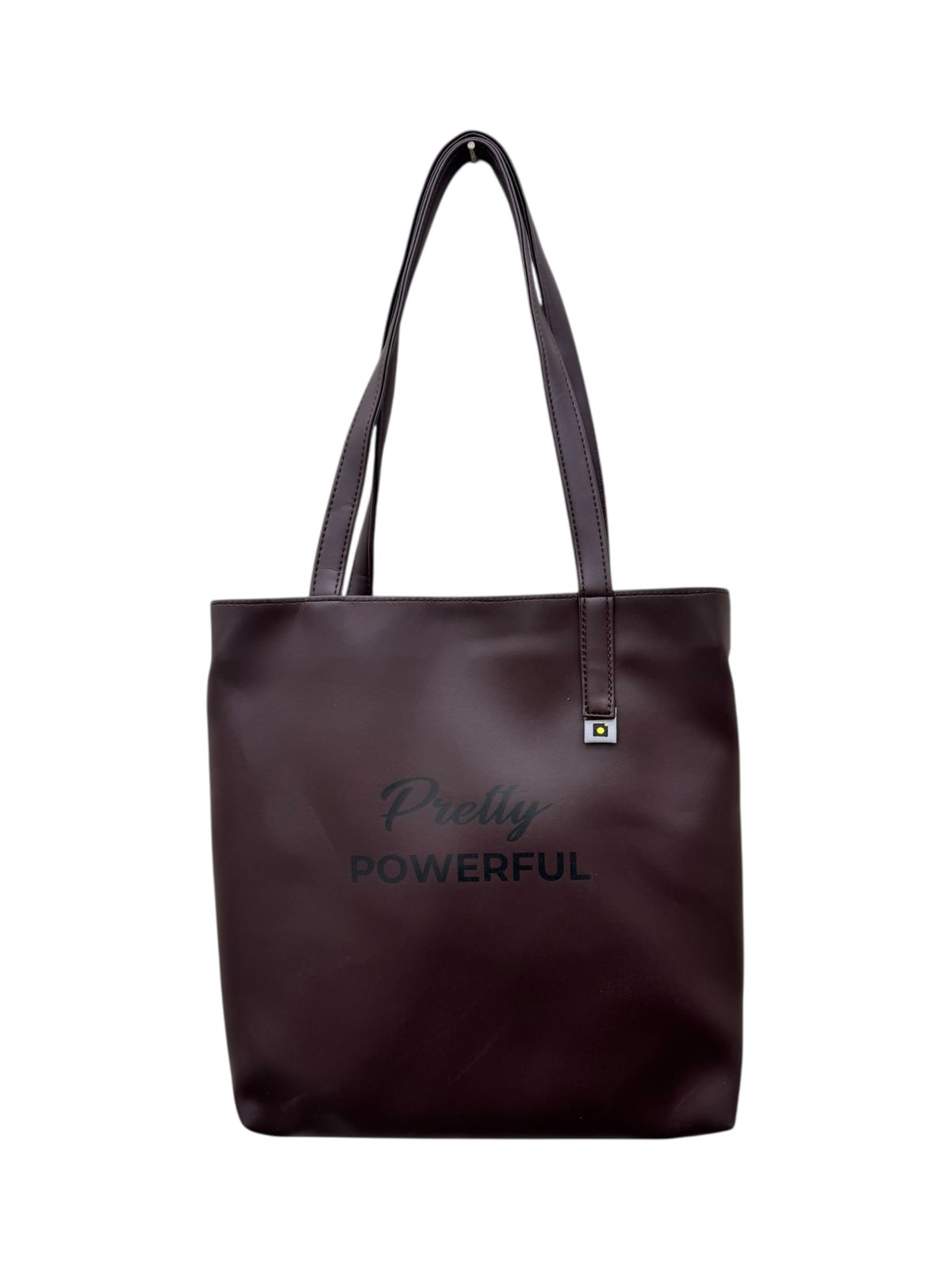 North Pole| Brown Faux Leather Tote Bag | Classic Women’s Shoulder Handbag | Spacious & Durable