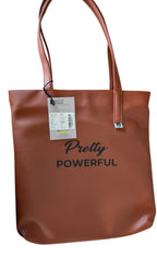 North Pole| Reddish-Brown Faux Leather Tote Bag | Classic Women’s Shoulder Handbag | Spacious & Durable