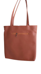 North Pole| Reddish-Brown Faux Leather Tote Bag | Classic Women’s Shoulder Handbag | Spacious & Durable