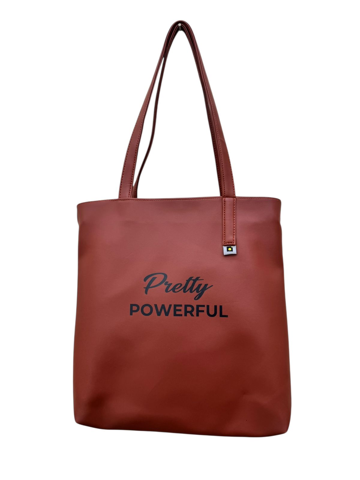North Pole| Reddish-Brown Faux Leather Tote Bag | Classic Women’s Shoulder Handbag | Spacious & Durable
