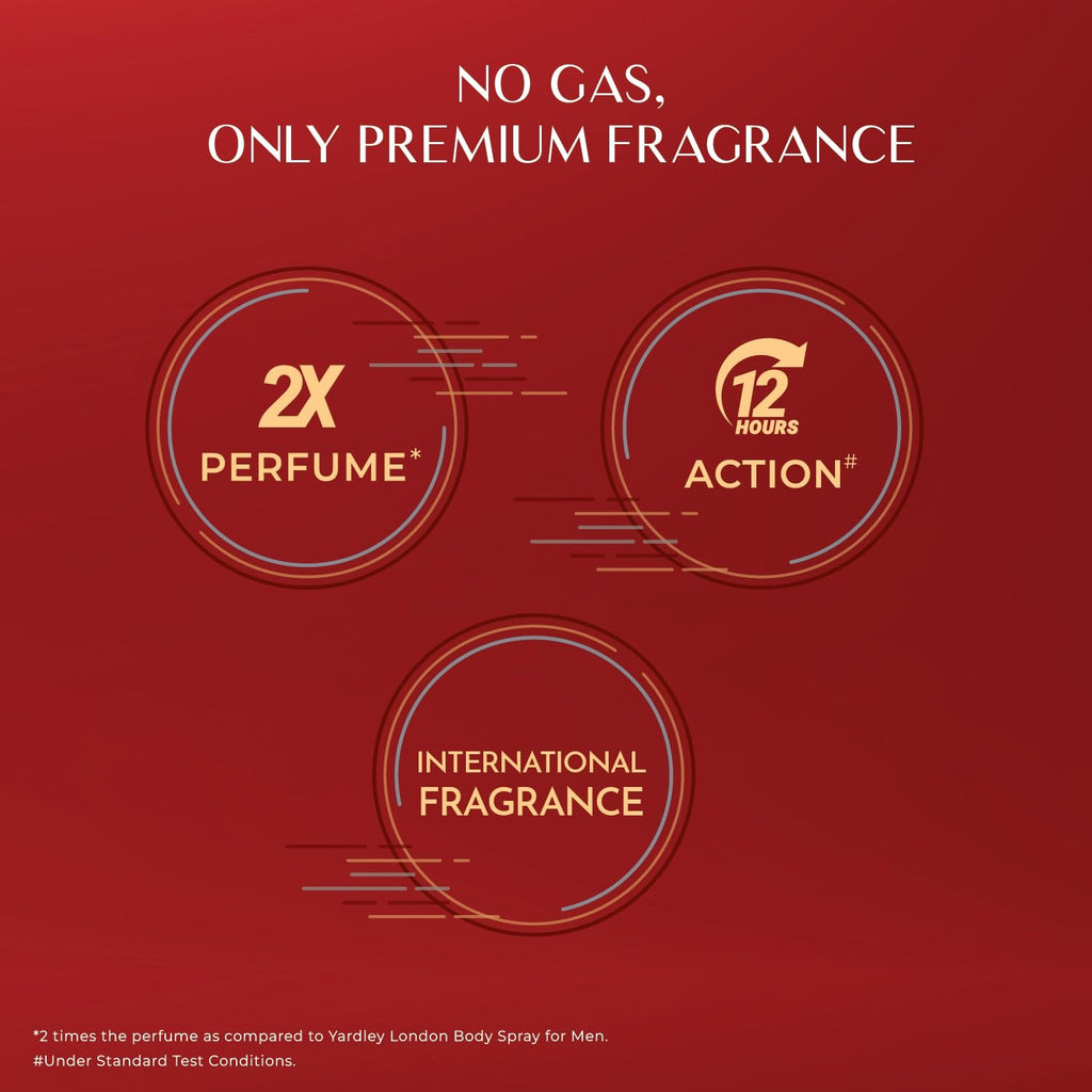 Yardley Gentleman Scotland Swag No Gas Perfumed Deodorant | No Gas Deo for Men | 2X Perfume | 12 Hours Action | 120ml