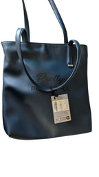 North Pole| Stylish Blue Faux Leather Tote Bag | Women’s Shoulder Tote | Everyday & Work Use