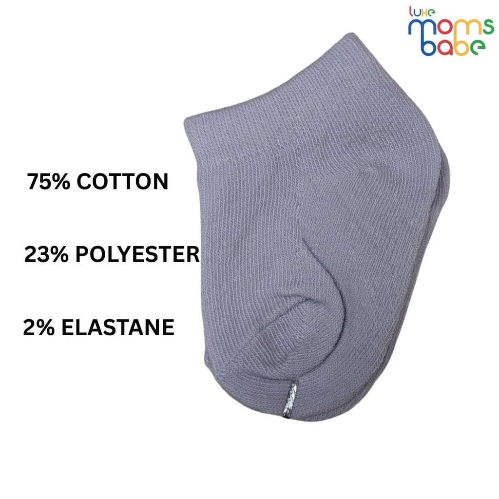 Baby Socks - Pack of 2 for Baby boys ( 0 - 6 Months ) Color -  Light Blue & Light Pink ,soft cotton baby socks, light blue baby socks, light pink baby socks,