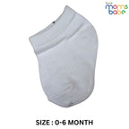 Baby Socks - Pack of 2 for Baby boys ( 0 - 6 Months ), Color - Black &  White ,soft cotton baby socks, breathable baby socks, gentle baby foot wear,