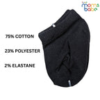 Baby Socks - Pack of 2 for Baby boys ( 0 - 6 Months ), Color - Black &  White ,soft cotton baby socks, breathable baby socks, gentle baby foot wear,