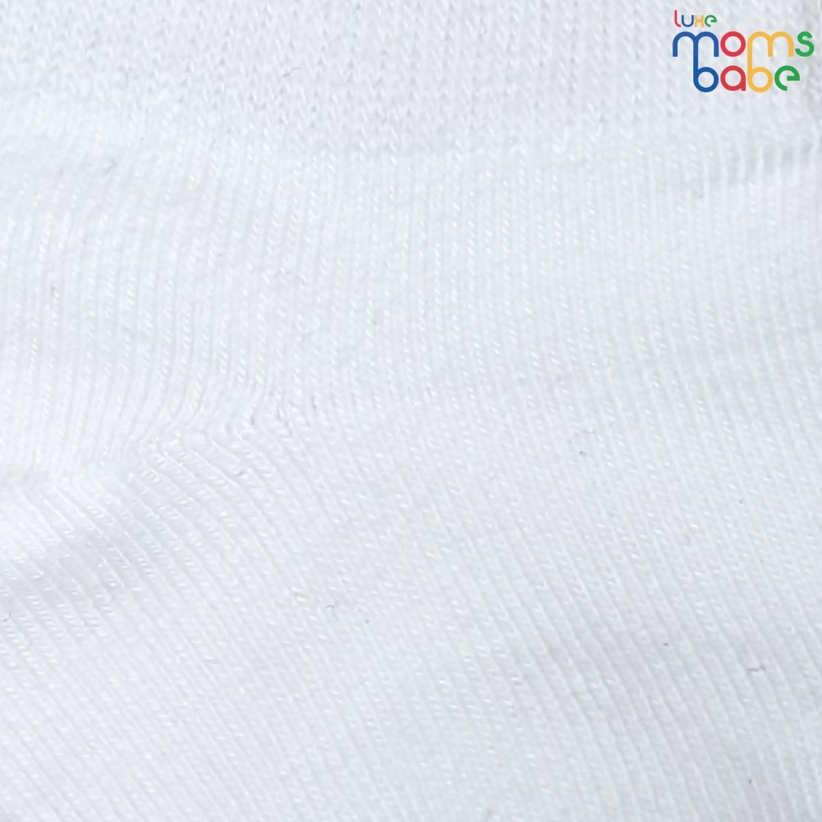 Baby Socks - Pack of 2 for Baby boys ( 0 - 6 Months ), Color - Cream & White, Cute baby socks pack ,Breathable baby socks ,Cotton baby socks ,Non-slip baby sock