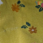 Baby Socks - Pack of 2 for Baby Girls (0 - 6 Months) Color - Pink & Yellow ,comfortable newborn socks, anti-slip baby socks, gentle skin baby socks,