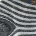 Baby Socks - Pack of 2 for Baby boys ( 0 - 6 Months ), Color - Navy Blue - Gray ,Soft cotton baby socks pack of 2 , Navy blue and gray newborn socks ,