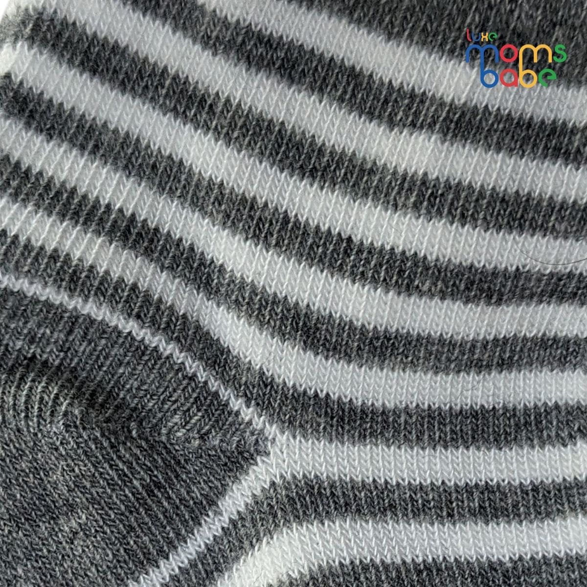 Baby Socks - Pack of 2 for Baby boys ( 0 - 6 Months ), Color - Gray,newborn socks, infant socks, 0-6 months socks, soft baby socks, breathable baby socks,