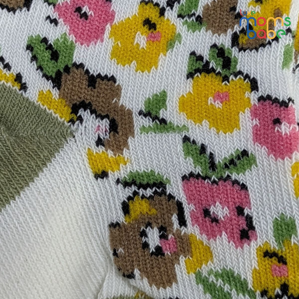 Baby Socks - Pack of 2 for Baby Girls (0 - 6 Months) Color - Light pink & Green,baby girl ankle socks, breathable baby socks, anti slip baby socks girls,