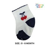 Baby Socks - Pack of 2 for Baby Girls (0 - 6 Months) Color - White ,skin-friendly baby socks,  daily wear baby socks, baby socks for sensitive skin,