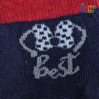 Baby Socks - Pack of 2 for Baby Girls (0 - 6 Months) Color - Red & Navy Blue,baby ankle socks, anti slip baby socks, breathable baby socks, comfortable .