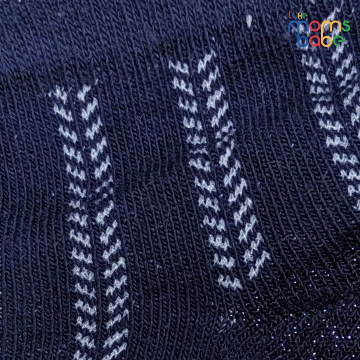 Baby Socks - Pack of 2 for Baby Girls (0 - 6 Months) Color - Navy Blue & Green ,breathable baby socks, comfortable baby socks, baby clothing accessories.