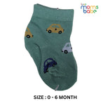 Baby Socks - Pack of 2 for Baby boys ( 0 - 6 Months ), Color - Light Blue & Light Green,baby boys ankle socks, breathable baby socks, gentle baby socks.