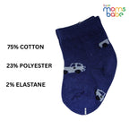 Baby Socks - Pack of 2 for Baby boys ( 0 - 6 Months ) Color - Navy Blue & Green
