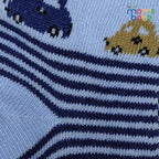 Baby Socks - Pack of 2 for Baby boys ( 0 - 6 Months ) Color - Light Blue & Navy Blue