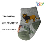 Baby Socks - Pack of 2 for Baby boys ( 0 - 6 Months ) Color - Dark Blue & Gray