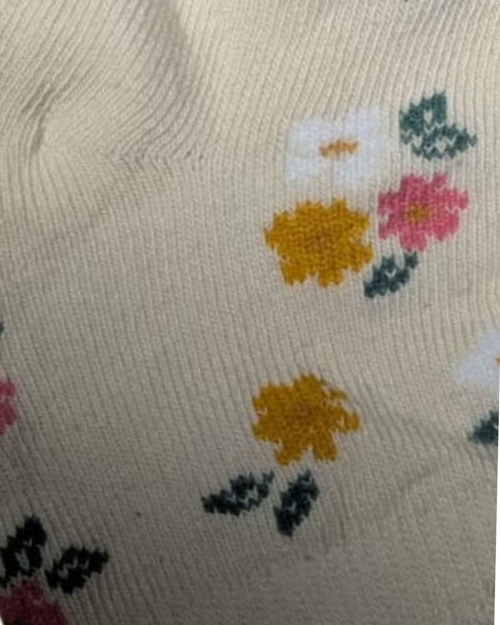 Baby Socks - Pack of 2 for Baby Girls ( 6 - 12 Months ) , Color - Yellow & Cream ,cotton baby socks