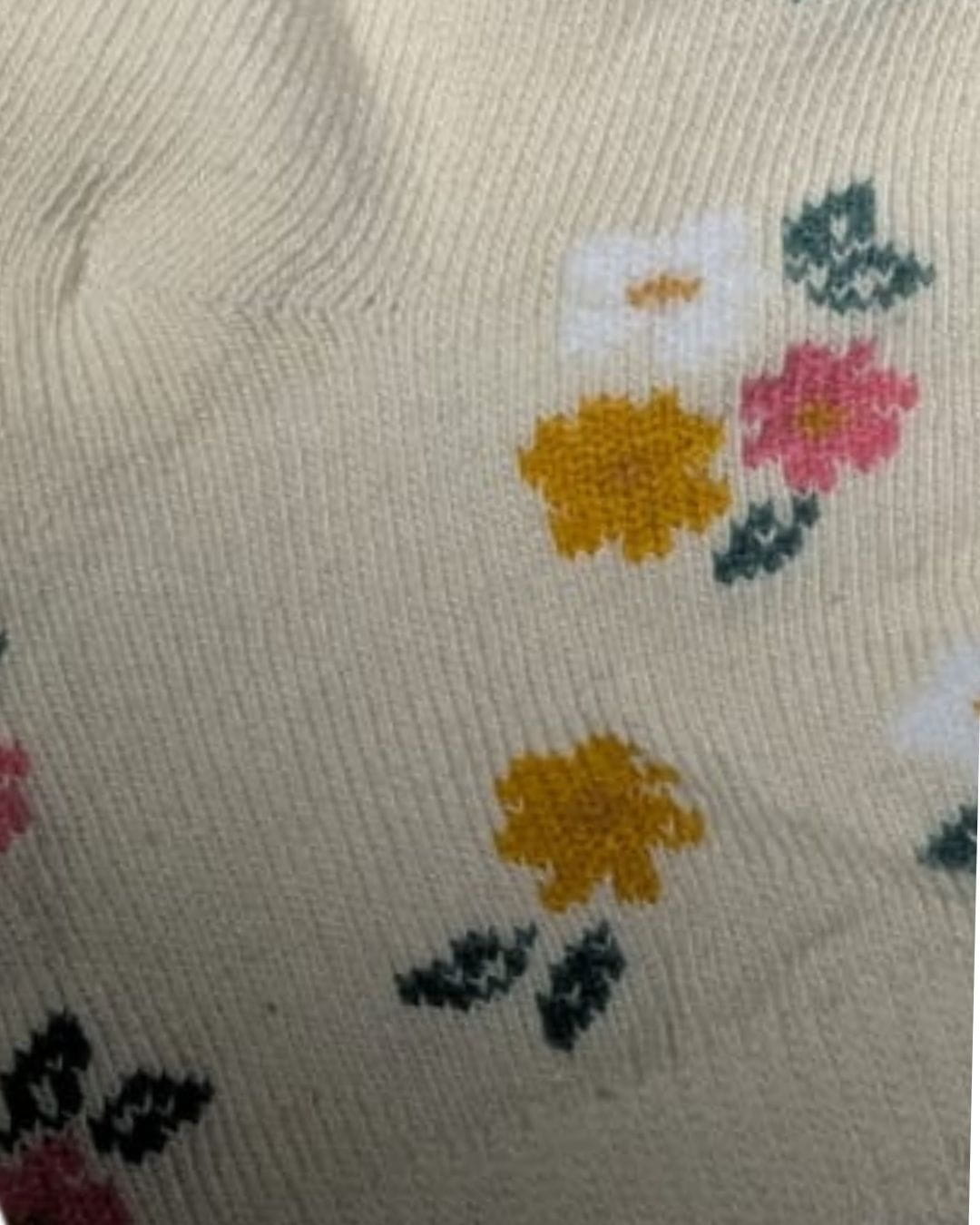 Baby Socks - Pack of 2 for Baby Girls ( 6 - 12 Months ) , Color - Yellow & Cream ,cotton baby socks