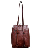 North Pole Brown Faux Leather Backpack for Men & women | Stylish Office, Travel & Daily Use Bag