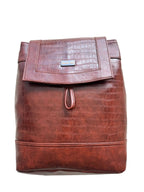 North Pole Brown Faux Leather Backpack for Men & women | Stylish Office, Travel & Daily Use Bag