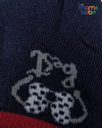 Baby Socks - Pack of 2 for Baby Girls ( 6 - 12 Months ) , Color - Red & Navy Blue, baby foot wear,