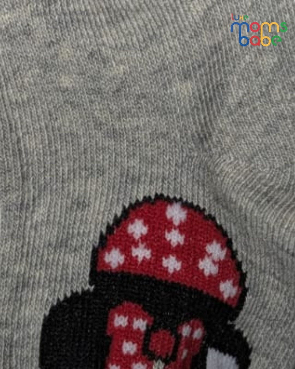 Baby Socks - Pack of 2 for Baby Girls ( 6 - 12 Months ) , Color - Red & Gray, kids socks