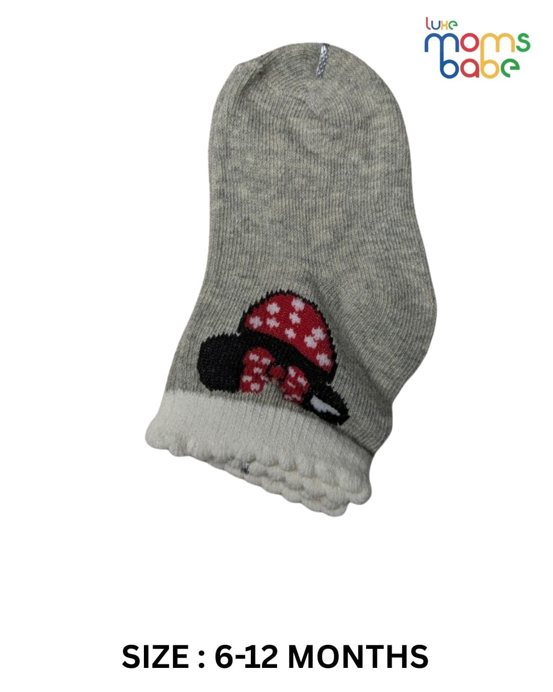 Baby Socks - Pack of 2 for Baby Girls ( 6 - 12 Months ) , Color - Navy Blue & Gray