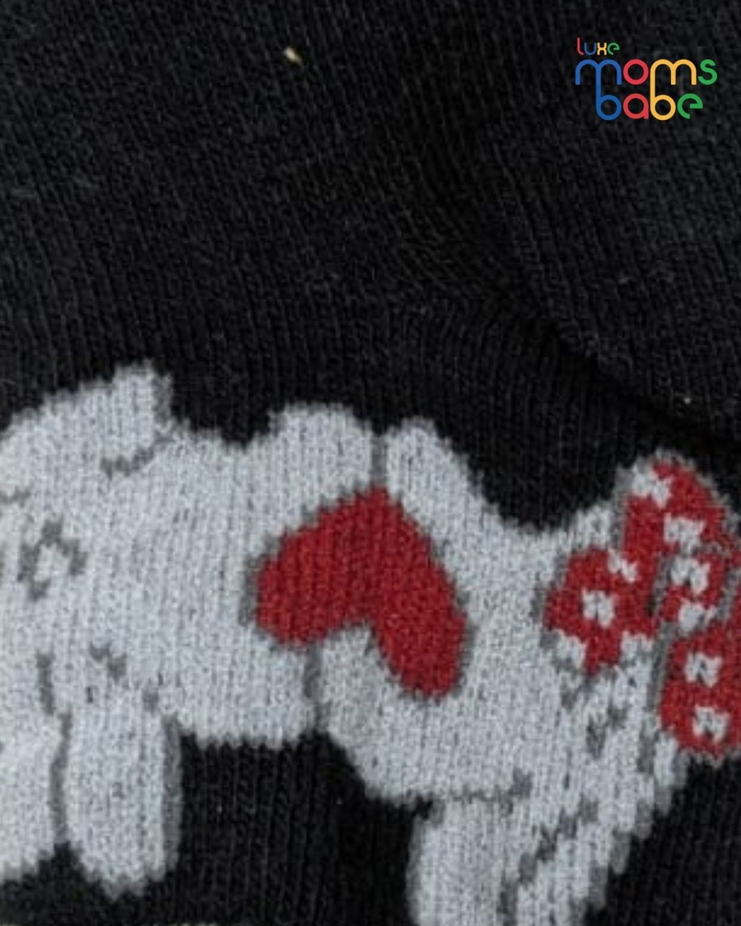 Baby Socks - Pack of 2 for Baby Girls ( 6 - 12 Months ) , Color - Black & White,