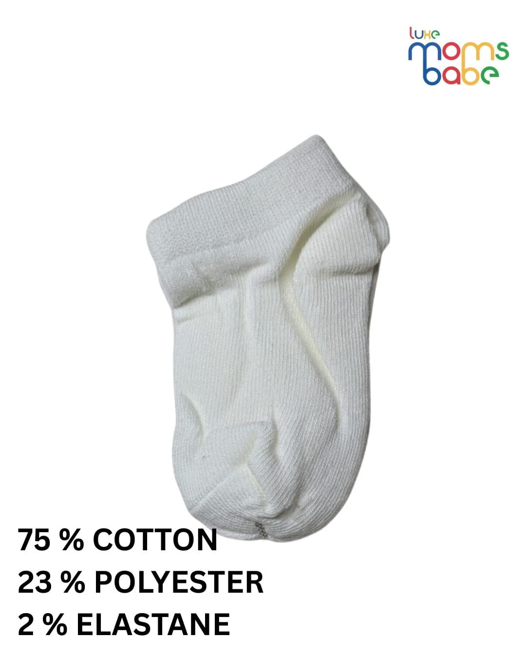 Baby Socks - Pack of 2 for Baby Girls ( 6 - 12 Months ) , Color - White & Black ,soft baby socks,